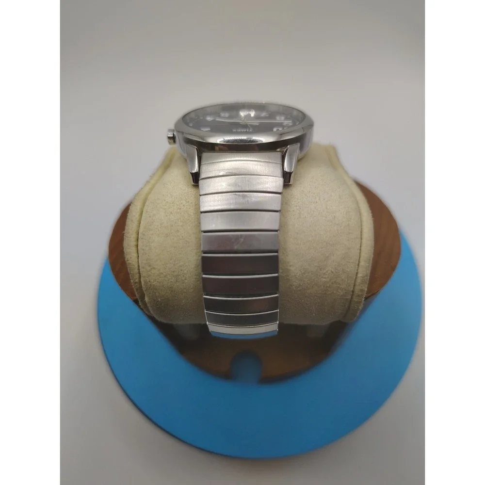 Timex INDIGLO Mens Quartz‎ Watch Blue Dial Stainless Steel Near Mint